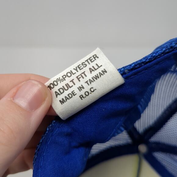 Tim Percifield Snapback Trucker Hat Blue OS Rope The Madhatter Vintage - Picture 10 of 10